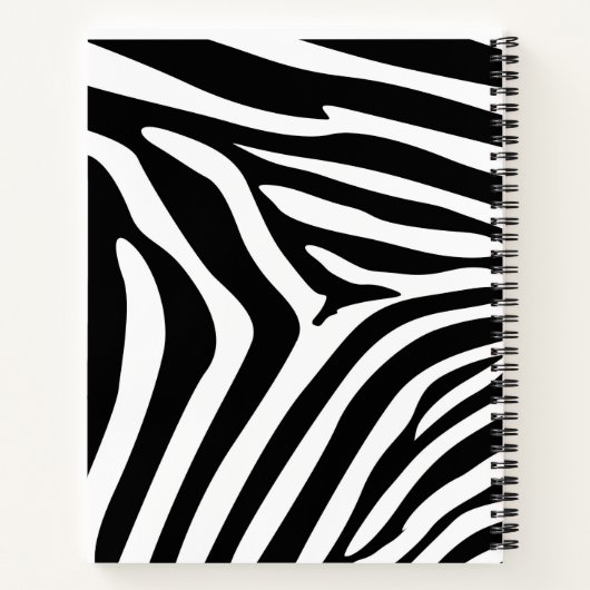 Zebra Print Notizblock (Rückseite)