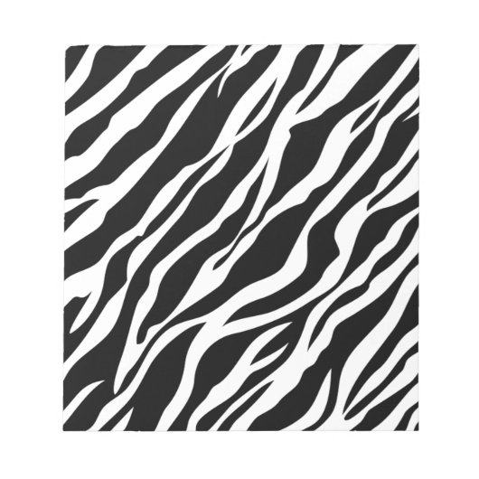 Zebra Print Notizblock (Vorderseite)