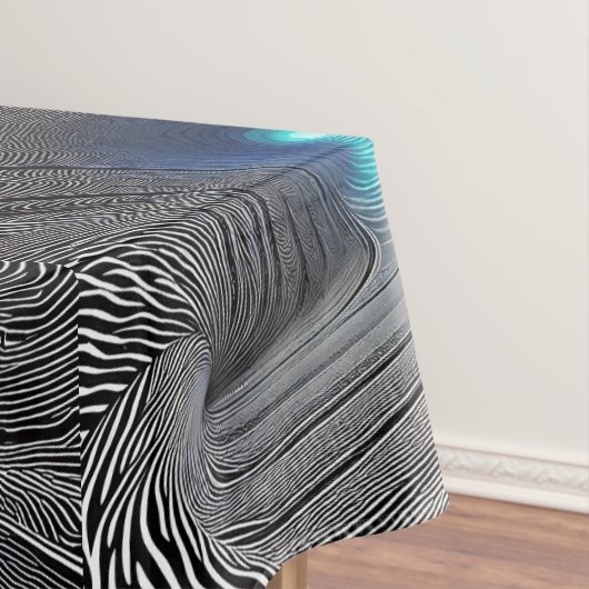 Zebra Print Optical Illusion, Tableclout Tischdecke (Beispiel)