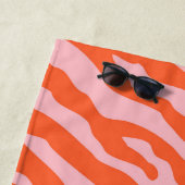 Zebra Print Orange und Pink Strandtuch (Beispiel)