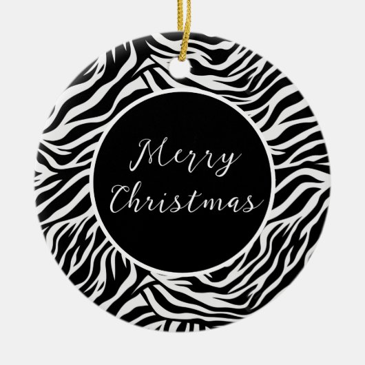 Zebra Print Ornament (Vorne)