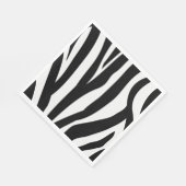 Zebra Print Paper Napkins Serviette (Ecke)