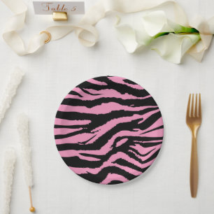 Zebra Print Pappteller