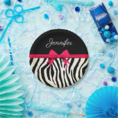 Zebra Print Pappteller (Party)