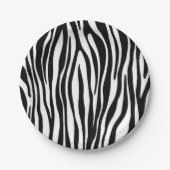 Zebra Print Pappteller (Vorderseite)