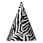 Zebra Print Party Hat Partyhütchen (Rückseite)