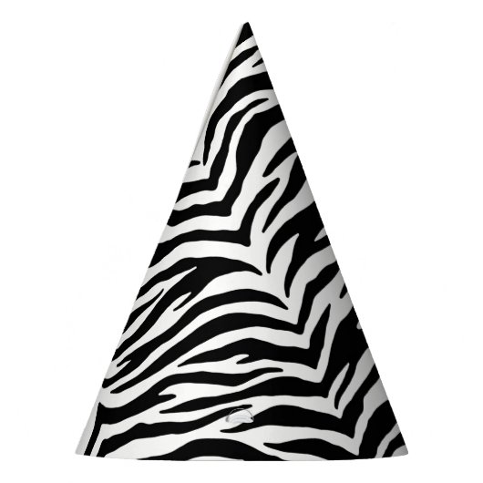 Zebra Print Party Hat Partyhütchen (Links)