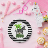 Zebra Print Party Pappteller (Party)