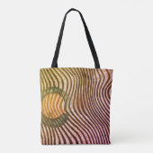 Zebra Print Pattern African Art Boho Tasche (Rückseite)
