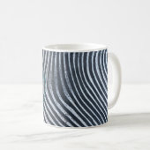 Zebra Print Pattern Afrikanische Kunst Kaffeetasse (VorderseiteRechts)