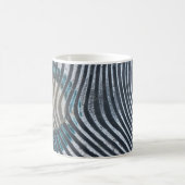 Zebra Print Pattern Afrikanische Kunst Kaffeetasse (Mittel)