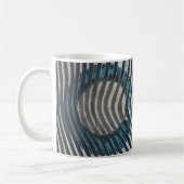 Zebra Print Pattern Afrikanische Kunst Kaffeetasse (Links)