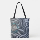 Zebra Print Pattern Afrikanische Kunst Tasche (Rückseite)