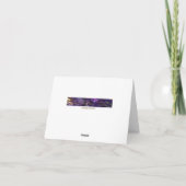 Zebra Print Pattern Danke Karte (Rückseite)