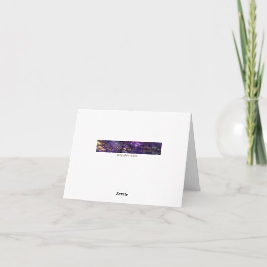 Zebra Print Pattern Danke Karte (Rückseite)