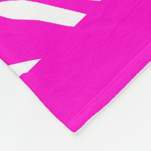 Zebra Print Pattern Fleece Blanket (Ecke)