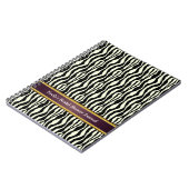 Zebra Print Pattern Notizblock (Linke Seite)