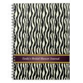 Zebra Print Pattern Notizblock (Vorderseite)