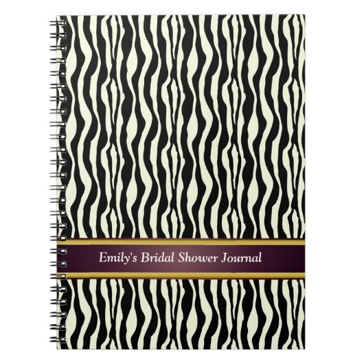 Zebra Print Pattern Notizblock (Vorderseite)