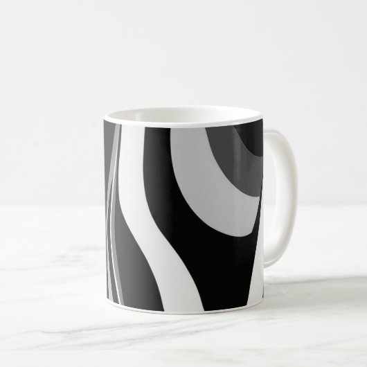 Zebra Print Pattern Tasse (VorderseiteRechts)