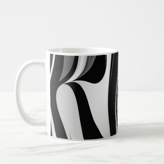 Zebra Print Pattern Tasse (Links)