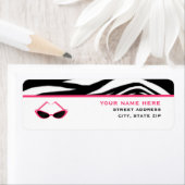 Zebra Print & Pink Retro Sonnenbrille (Insitu)