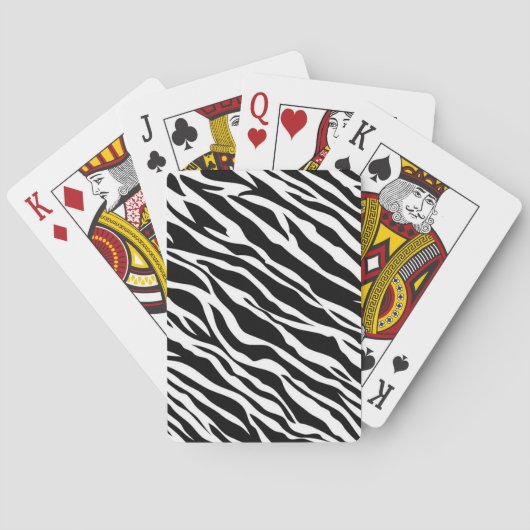 Zebra Print Playing Cards Spielkarten (Rückseite)