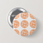 Zebra Print Polka Dots Button (Vorne & Hinten)