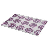 Zebra Print Polka Dots Cutting Board Schneidebrett (Ecke)