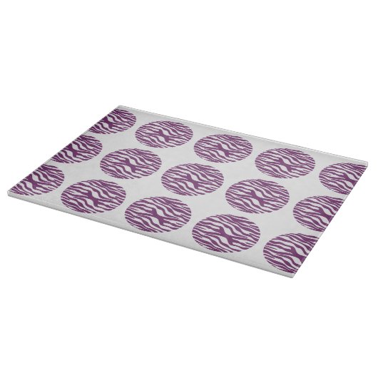 Zebra Print Polka Dots Cutting Board Schneidebrett (Ecke)