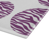 Zebra Print Polka Dots Cutting Board Schneidebrett (Ecke)