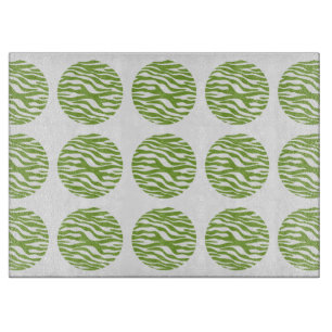 Zebra Print Polka Dots Cutting Board Schneidebrett
