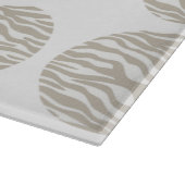 Zebra Print Polka Dots Cutting Board Schneidebrett (Ecke)