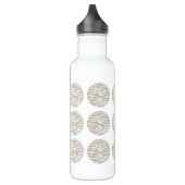 Zebra Print Polka Dots Edelstahlflasche (Links)