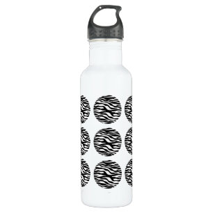 Zebra Print Polka Dots Edelstahlflasche