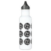 Zebra Print Polka Dots Edelstahlflasche (Links)