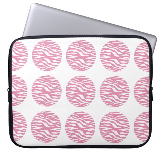 Zebra Print Polka Dots Electronics Sleeve (Vorderseite)