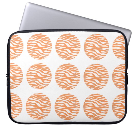 Zebra Print Polka Dots Electronics Sleeve (Vorderseite)