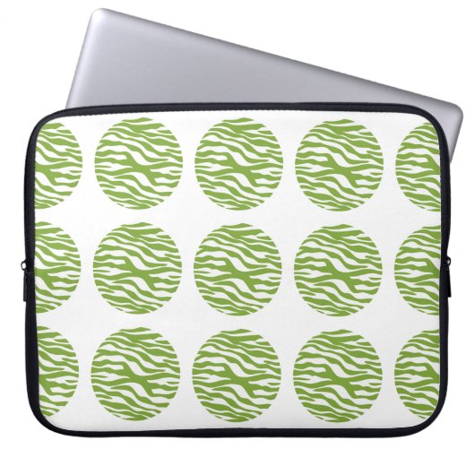 Zebra Print Polka Dots Electronics Sleeve (Vorderseite)