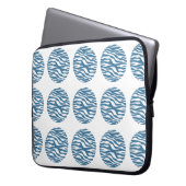 Zebra Print Polka Dots Electronics Sleeve (Vorderseite Links)