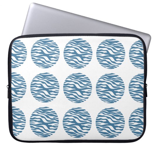 Zebra Print Polka Dots Electronics Sleeve (Vorderseite)