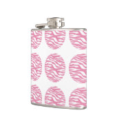 Zebra Print Polka Dots Flask Flachmann (Links)