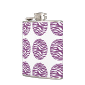 Zebra Print Polka Dots Flask Flachmann (Links)