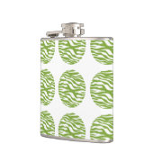 Zebra Print Polka Dots Flask Flachmann (Links)
