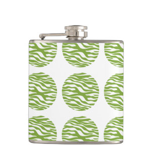 Zebra Print Polka Dots Flask Flachmann
