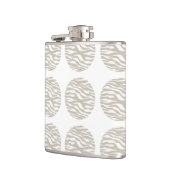 Zebra Print Polka Dots Flask Flachmann (Links)