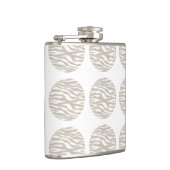 Zebra Print Polka Dots Flask Flachmann (Rechts)