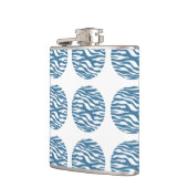 Zebra Print Polka Dots Flask Flachmann (Links)