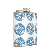 Zebra Print Polka Dots Flask Flachmann (Rechts)