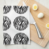 Zebra Print Polka Dots Handtuch (Viertel Falte)